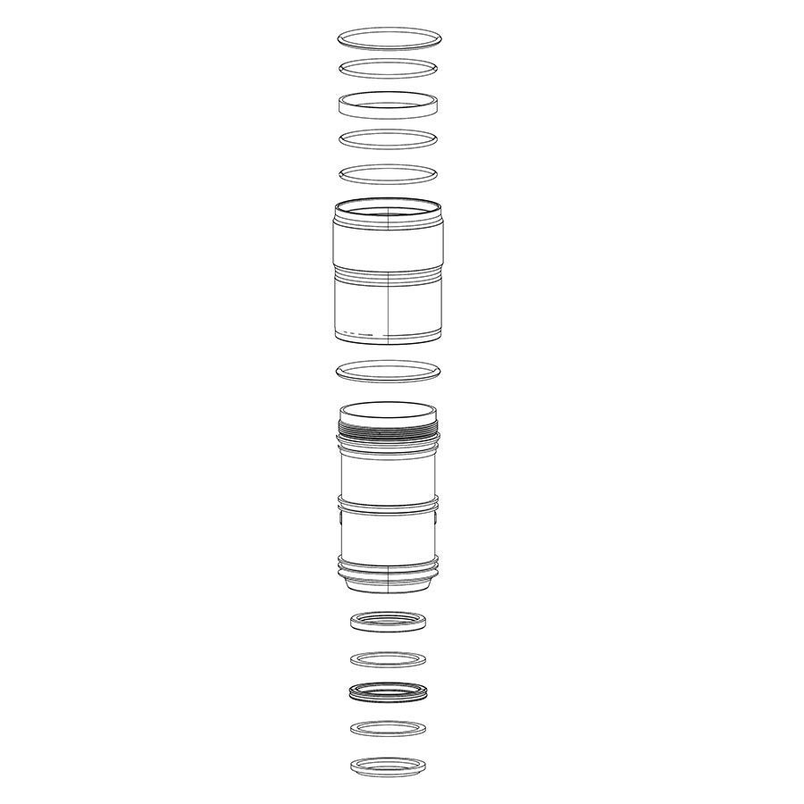 RockShox, Debonair Air Can Upgrade, 184x44, Kit
