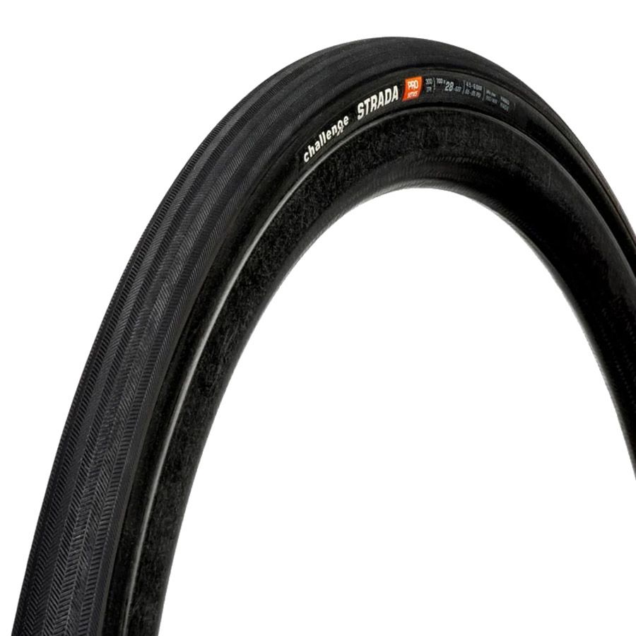 Challenge, Strada Pro TLR, Road Tire, 700x28, Folding, Tubeless Ready, SmartPrime, PPS Ganzo, 300TPI, Black, 00454