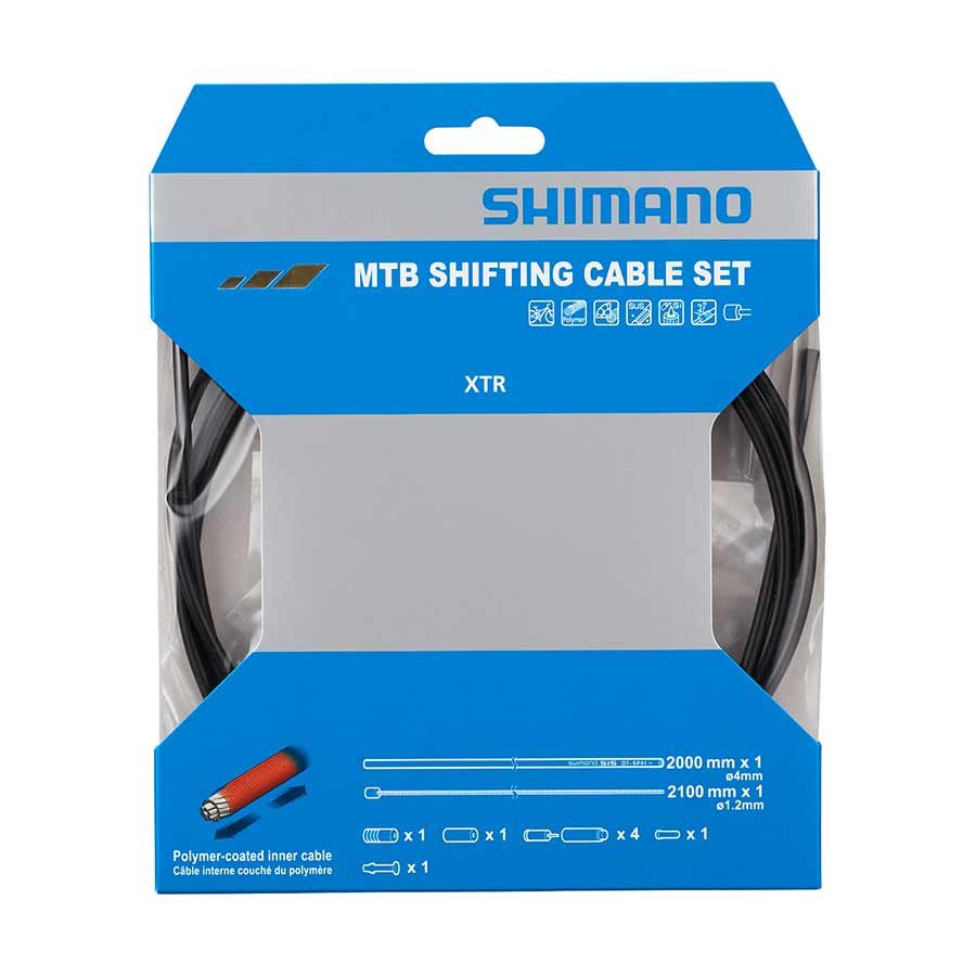 Shimano, MTB 1x Shift Cable Set, Polymer, 2000mm, Black, Shimano/SRAM, Set