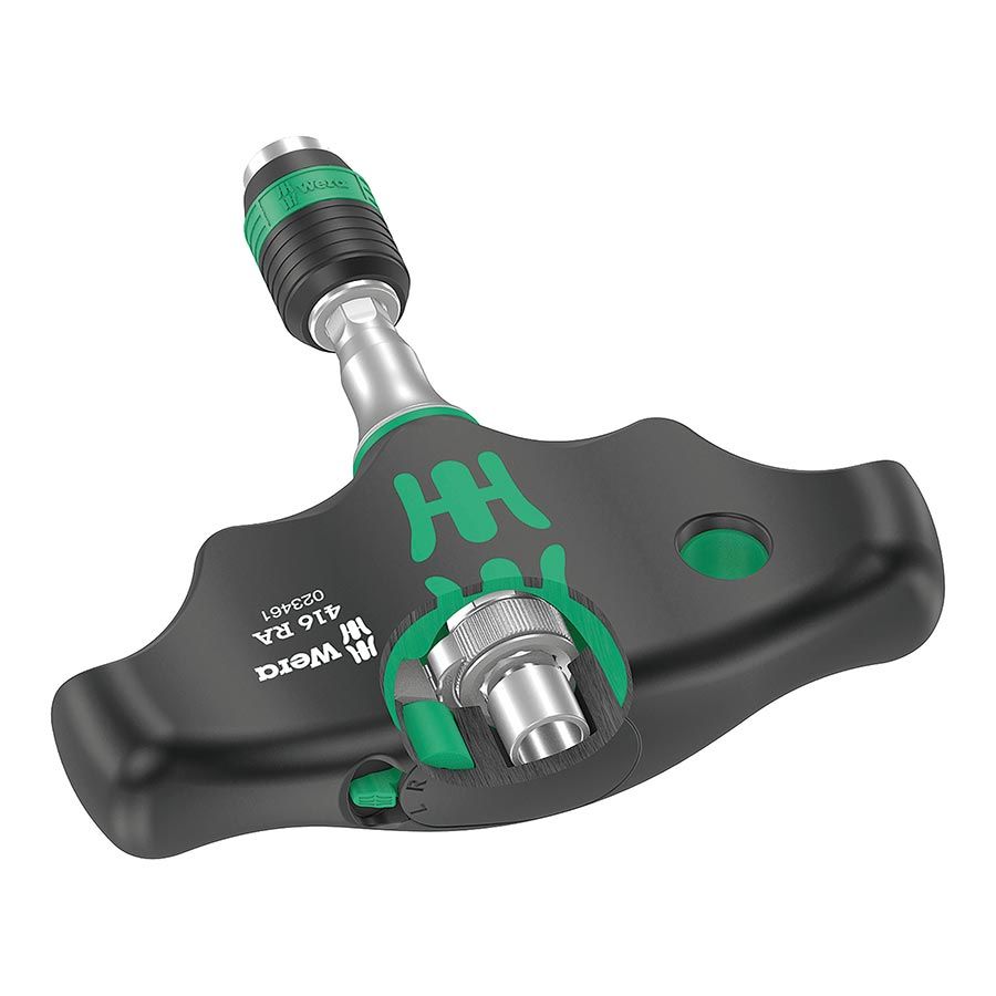Wera, 416 RA T-HandleÂ , Screwdriver, Ratcheting action L and R