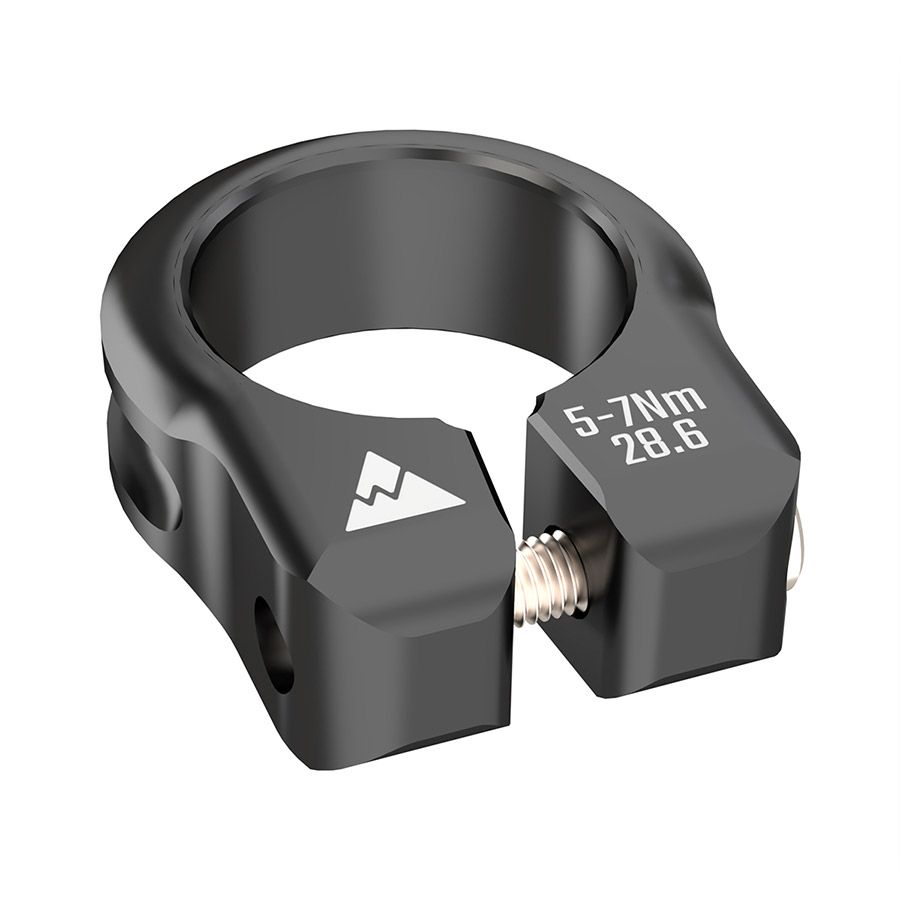 Wheels Manufacturing, Seatpost Collar, Seatpost Clamp, 28.6mm, Black