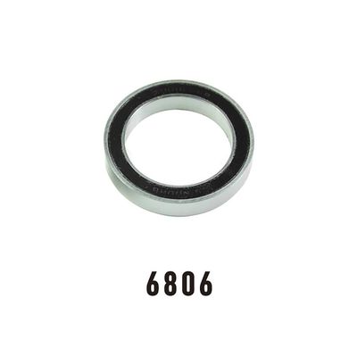 Wheels Manufacturing, Angular Contact, Sealed Cartridge Bearing, 71806, 30x42x7mm, Steel