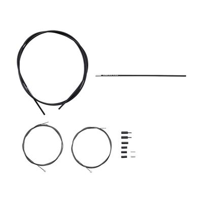 Shimano, Shadow Road Shift Cable and Housing Set, Optislick, Black, Shimano/SRAM, Set