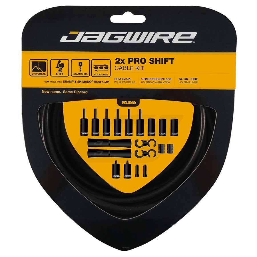 Jagwire, Pro Shift, Complete shift cable &amp; housing kit, Stealth Black (Matte)
