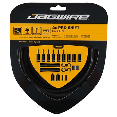 Jagwire, Pro Shift, Complete shift cable &amp; housing kit, Stealth Black (Matte)