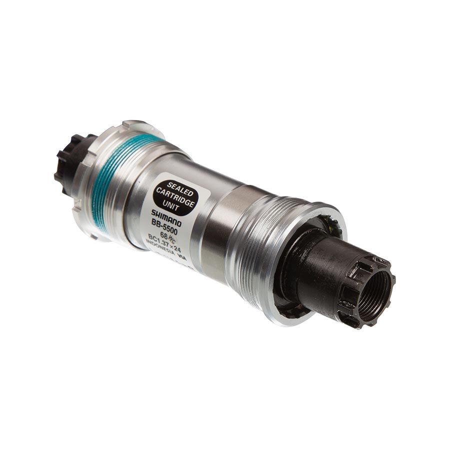 Shimano, EBB5500B18, BB-5500, Octalink, BB Shell: 68mm, Axle: 118.5mm, Steel, Silver