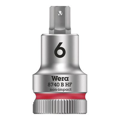 Wera, 8740B HF Zyklop, 3/8'' Drive, Hex 6.0 x 35mm with HF