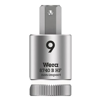 Wera, 8740B HF Zyklop, 3/8'' Drive, Hex 9.0 x 38.5mm with HF