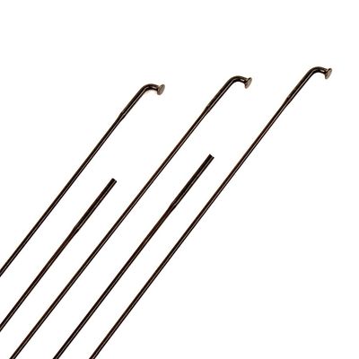 Sapim, Laser, Spokes, J-Bend, Black, 2.0/1.5/2.0, Length: 310mm, No threads, Cut to size, Pack of 100