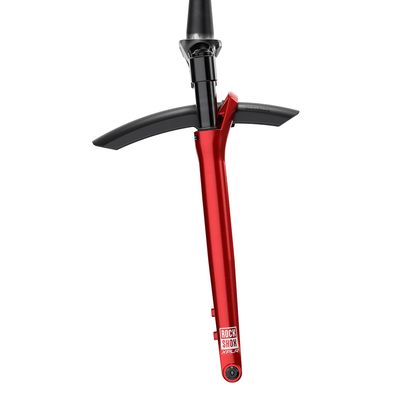 RockShox, Rudy XL Ultimate A1, Suspension Fork, 700C, Solo Air, 50mm, 1-1/8''-1.5'', 12x100mm TA, Rake: 45mm, Red