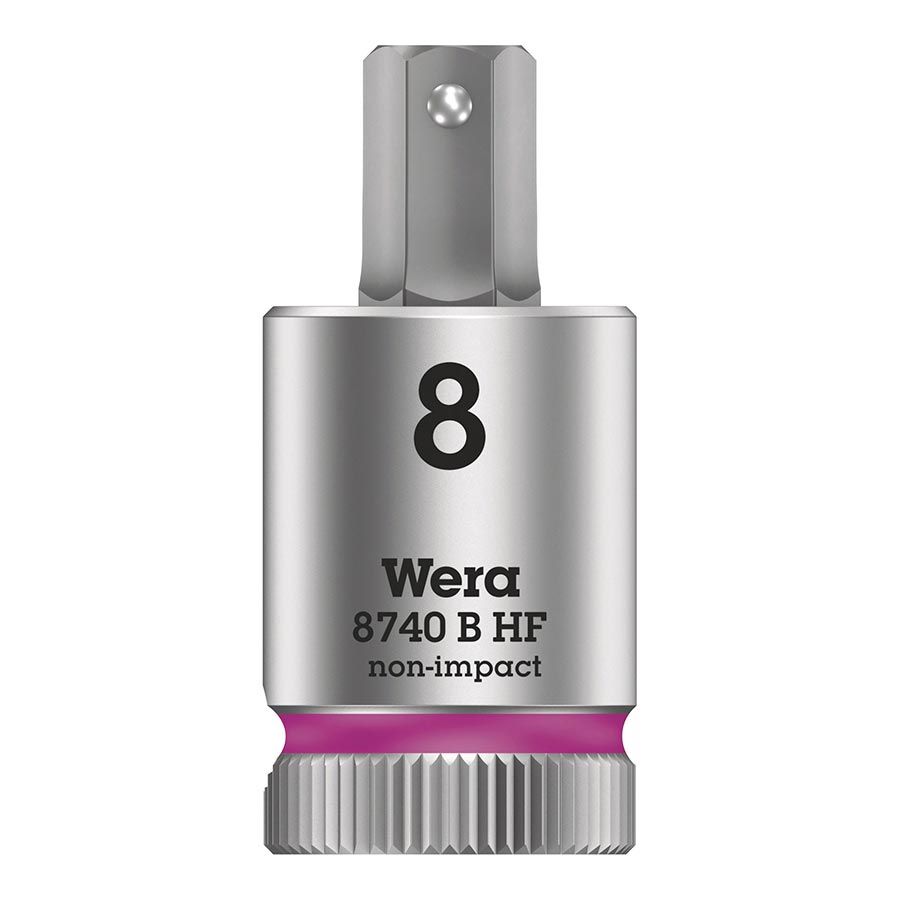 Wera, 8740B HF Zyklop, 3/8'' Drive, Hex 8.0 x 38.5mm with HF