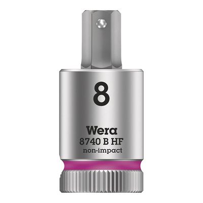 Wera, 8740B HF Zyklop, 3/8'' Drive, Hex 8.0 x 38.5mm with HF