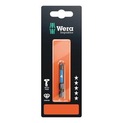 Wera, 840/4 IMP DC Impaktor bits SB, Hex-Plus 4.0 x 50mm