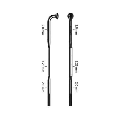 Zipp, CX-Sprint Black J-Bend TCS, Spokes, Sapim CX-Sprint, Black, Length: 288, 3pcs
