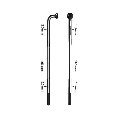 Zipp, Sapim D-Light, Spokes, J-Bend, Black, 302mm, 3pcs