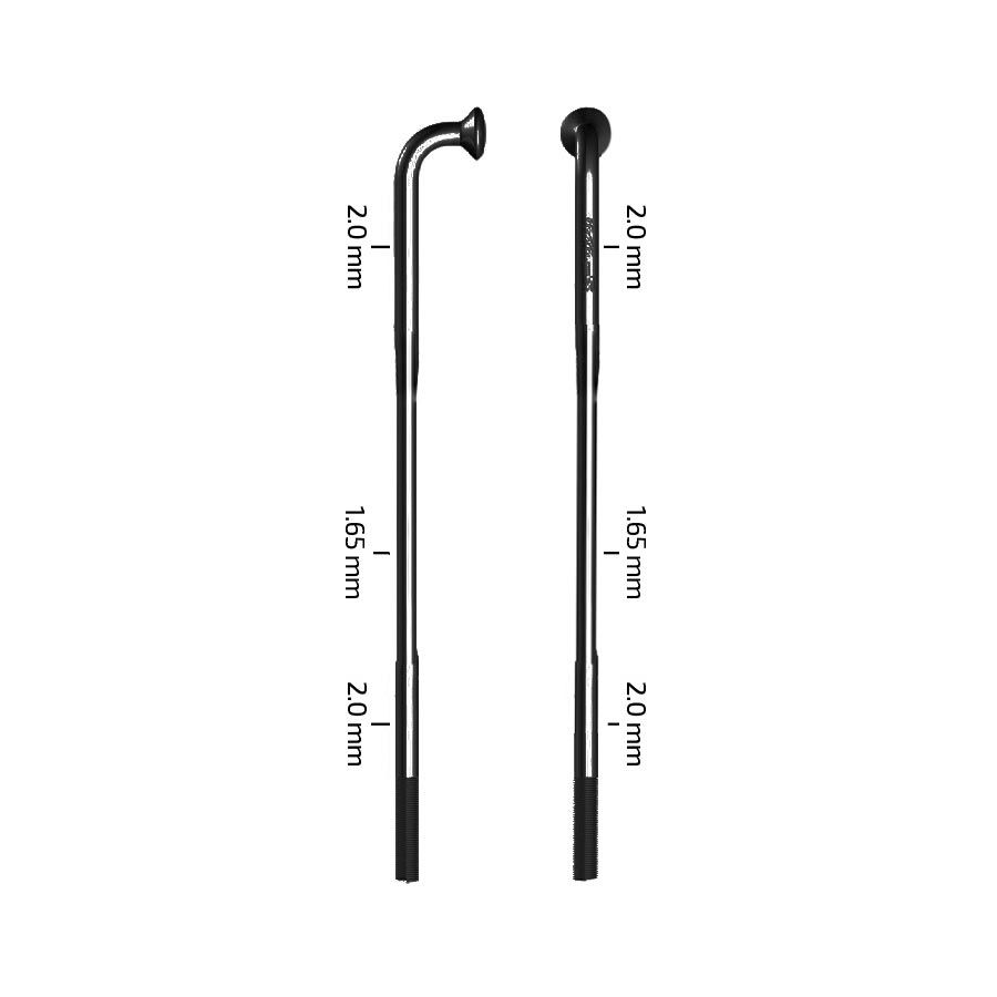Zipp, Sapim D-Light, Spokes, J-Bend, Black, 282mm, 3pcs