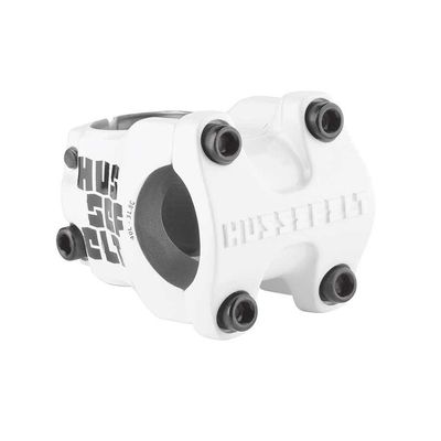 Truvativ, Hussefelt, Stem, Dia: 28.6mm, L: 60mm, Angle: 0Â°, Bar: 31.8mm, White