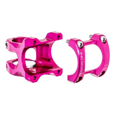 Industry Nine, A35, Stem, Diameter: 35mm, Length: 40mm, Steerer: 1-1/8'', 8Â°, Pink