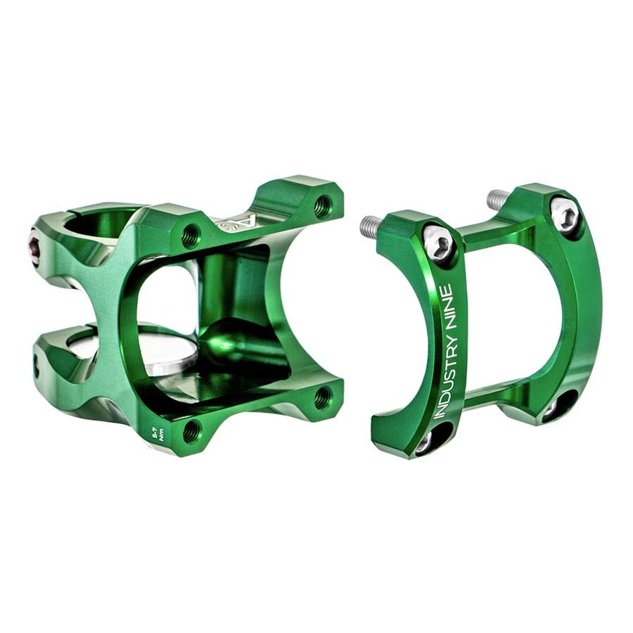 Industry Nine, A35, Stem, Diameter: 35mm, Length: 50mm, Steerer: 1-1/8'', 7Â°, Green