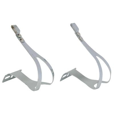 ZĂŠfal, CHRISTOPHE VINTAGE METAL TOE CLIP FOR PEDAL, Chrom, L/XL