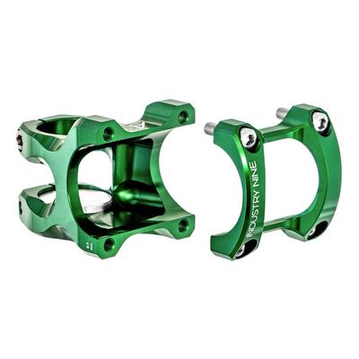 Industry Nine, A318, Stem, Diameter: 31.8mm, Length: 30mm, Steerer: 1-1/8'', 8Â°, Green