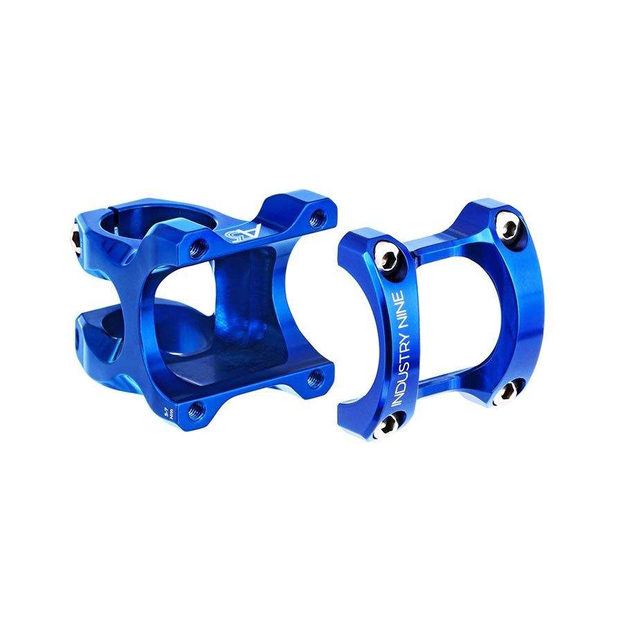 Industry Nine, A35, Stem, Diameter: 35mm, Length: 40mm, Steerer: 1-1/8'', 8Â°, Blue