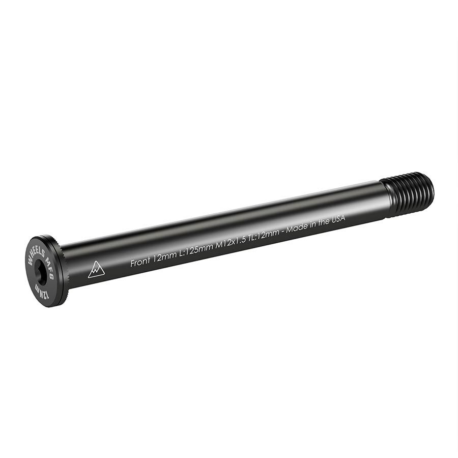 Wheels Manufacturing, Front 12mm Thru Axle, Thru Axle, Front, Length: 125mm, Thread Length: 15mm, Thread Pitch: M12x1.50