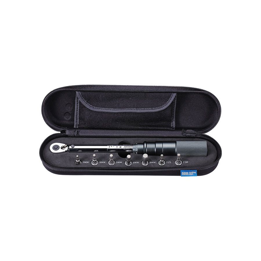 BBB Cycling, BTL-173 TorqueSet Deluxe, Torque Wrench, Ratcheting: Yes, : 1/4", : Metric/Imperial, : 3,4,5,6,8mm Hex, T25, T30, Set