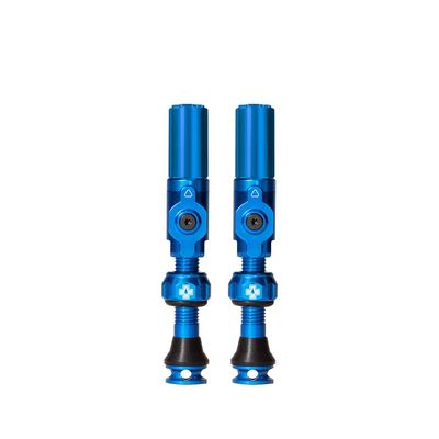 Muc-Off, Big Bore Hybrid Medium, Tubeless Valve, Hybrid, 35mm, Blue, Pair