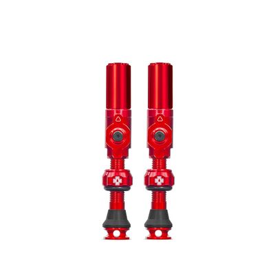 Muc-Off, Big Bore Hybrid Medium, Tubeless Valve, Hybrid, 35mm, Red, Pair