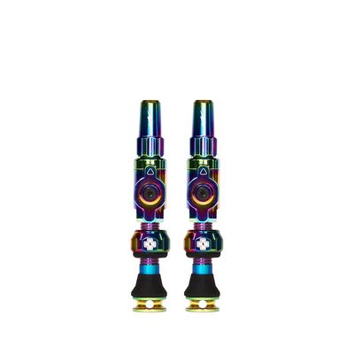 Muc-Off, Big Bore Lite Small, Tubeless Valve, Presta, 30mm, Iridescent, Pair