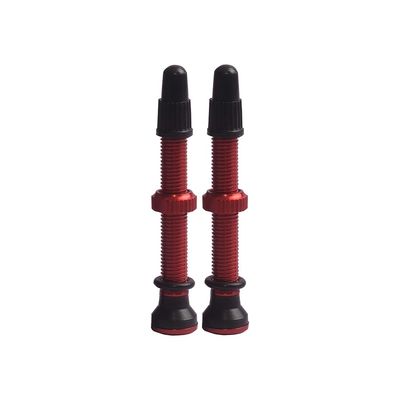 EVO, Tubeless Valves, Tubeless Valve, Presta, 44mm, Red, Pair
