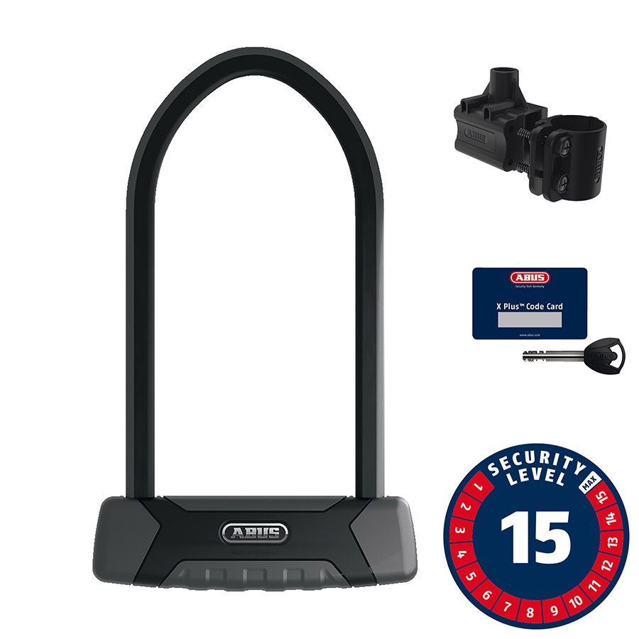 Abus, Granit XPlus 540, U-Lock, Key, 13mm, 16.0cm x 30.0cm, 6.3" x 11.8", USH, Black