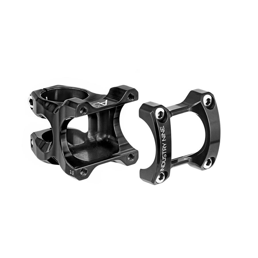Industry Nine, A318, Stem, Diameter: 31.8mm, Length: 50mm, Steerer: 1-1/8'', 5Â°, Black