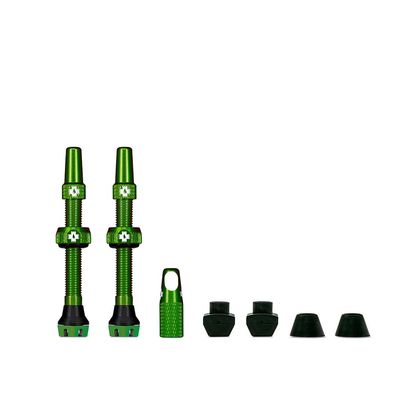 Muc-Off, V2, Tubeless Valve, Presta, 44mm, Green, Pair