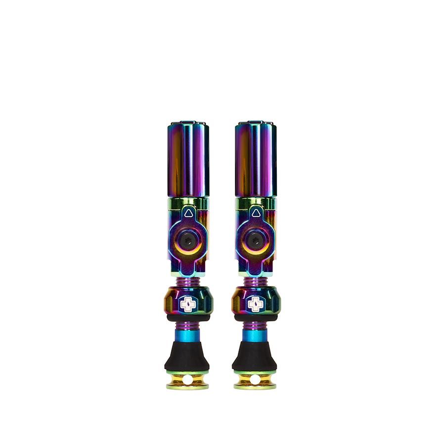 Muc-Off, Big Bore Hybrid Small, Tubeless Valve, Hybrid, 30mm, Iridescent, Pair