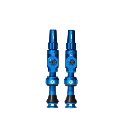 Muc-Off, Big Bore Lite Medium, Tubeless Valve, Presta, 35mm, Blue, Pair