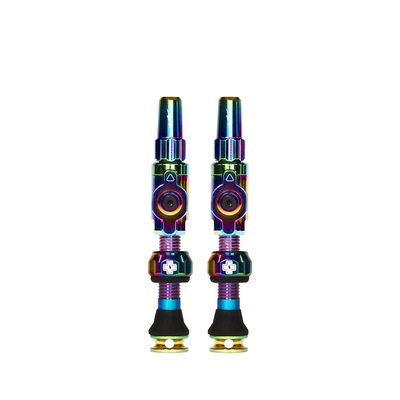 Muc-Off, Big Bore Lite Medium, Tubeless Valve, Presta, 35mm, Iridescent, Pair