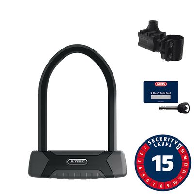 Abus, Granit XPlus 540, U-Lock, Key, 13mm, 16.0cm x 23.0cm, 6.3" x 9", USH, Black