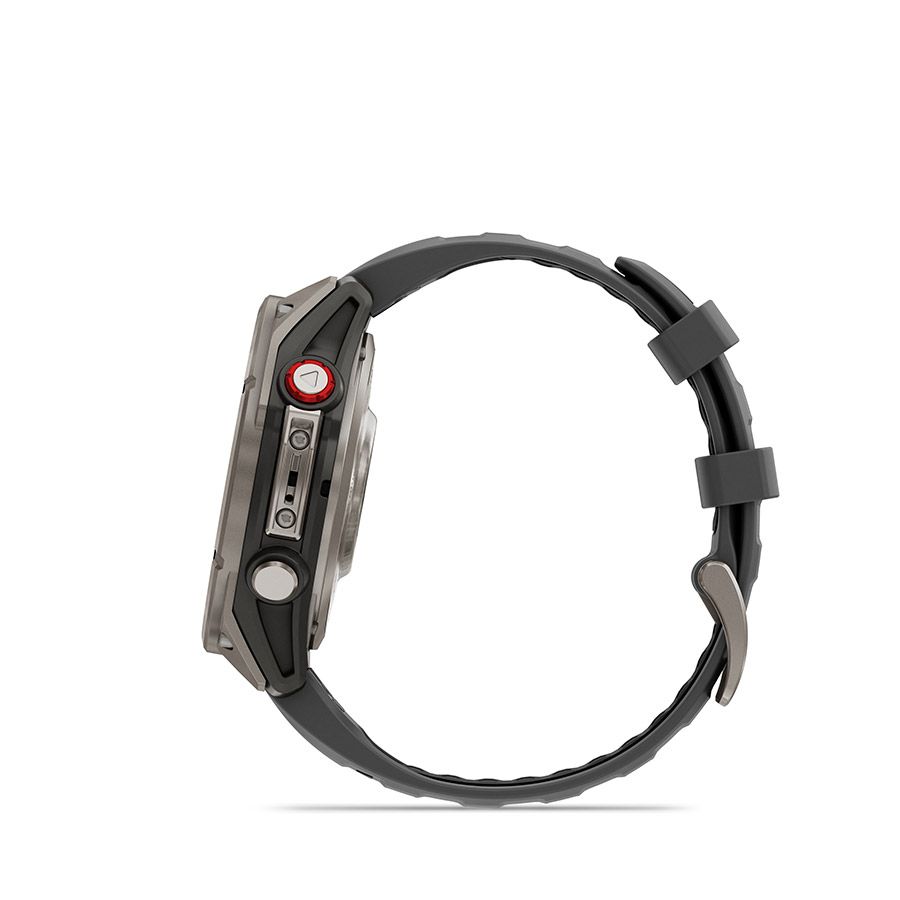 Garmin, fenix 8 Pro 47 mm- AMOLED Sap., Watch, Watch Color: Grey, Wristband: Black - Silicone