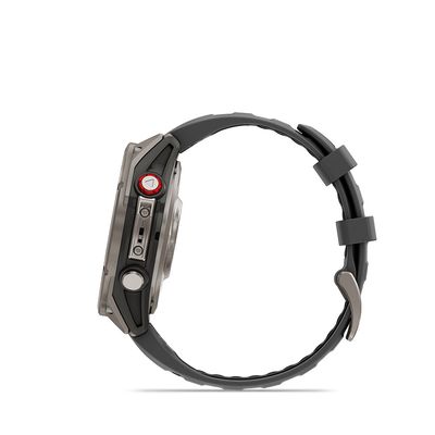 Garmin, fenix 8 Pro 47 mm- AMOLED Sap., Watch, Watch Color: Grey, Wristband: Black - Silicone