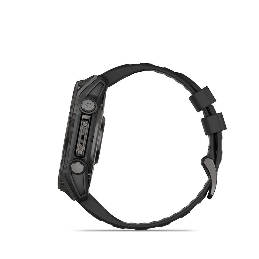 Garmin, fenix 8 AMOLED Sapphire 51mm, Watch, Watch Color: Grey, Wristband: Black/ Pebble Gray - Silicone
