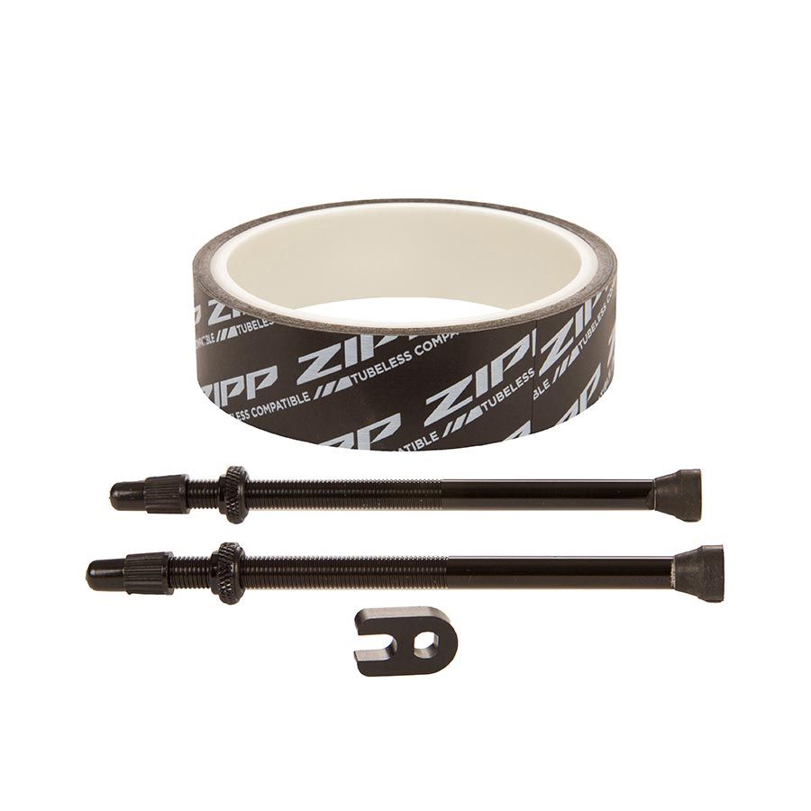 Zipp, Tubeless Kit, 26mm tape and 100mm valves, Fits 808 Firecrest