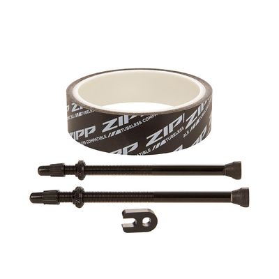 Zipp, Tubeless Kit, 26mm tape and 100mm valves, Fits 808 Firecrest