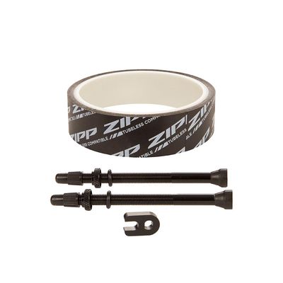 Zipp, Tubeless Kit, 26mm tape, 80mm valves, Fits 454 and 404