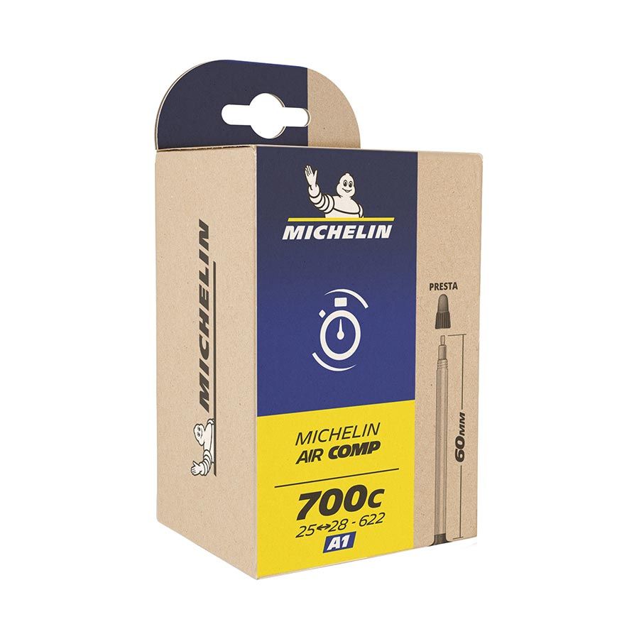Michelin, Aircomp Ultralight Butyl, Tube, Presta, Length: 48mm, 700C, 26-32C