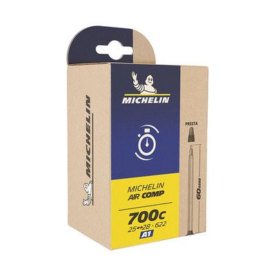 Michelin, Aircomp Ultralight Butyl, Tube, Presta, Length: 48mm, 700C, 26-32C