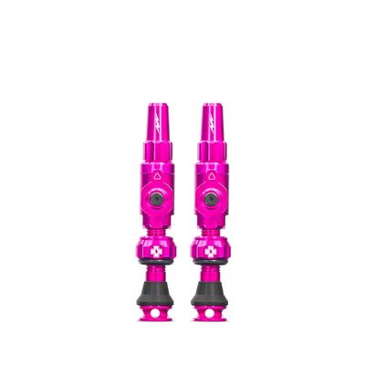 Muc-Off, Big Bore Lite Small, Tubeless Valve, Presta, 30mm, Pink, Pair