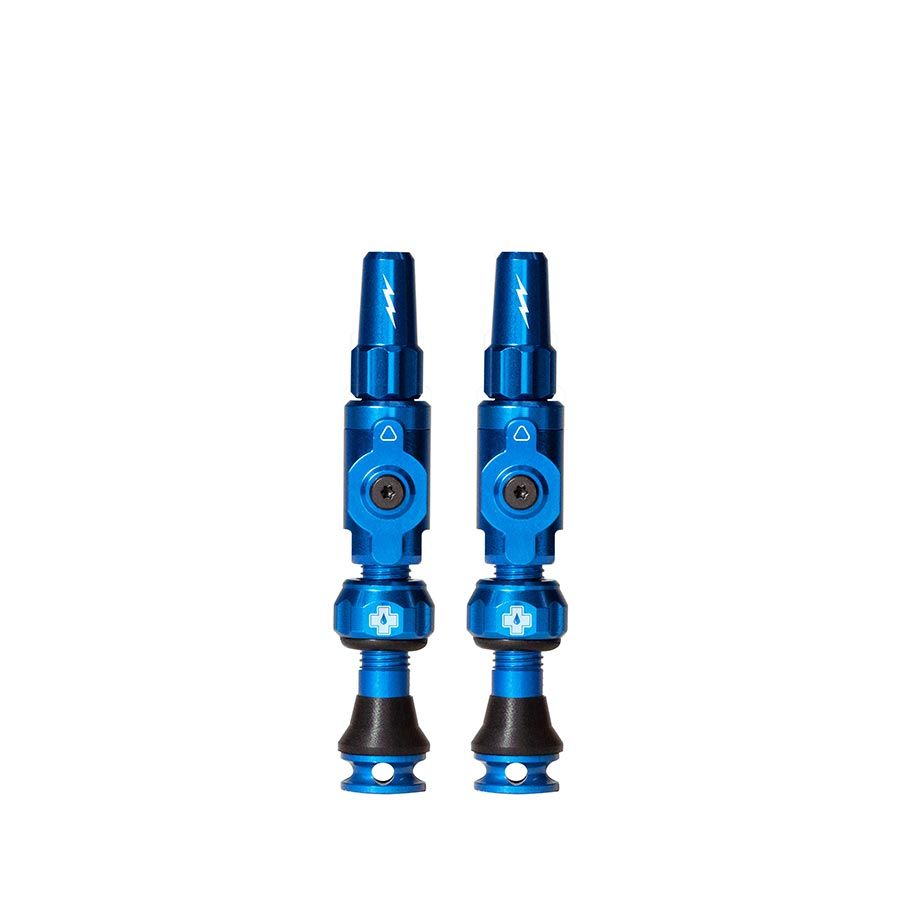 Muc-Off, Big Bore Lite Small, Tubeless Valve, Presta, 30mm, Blue, Pair