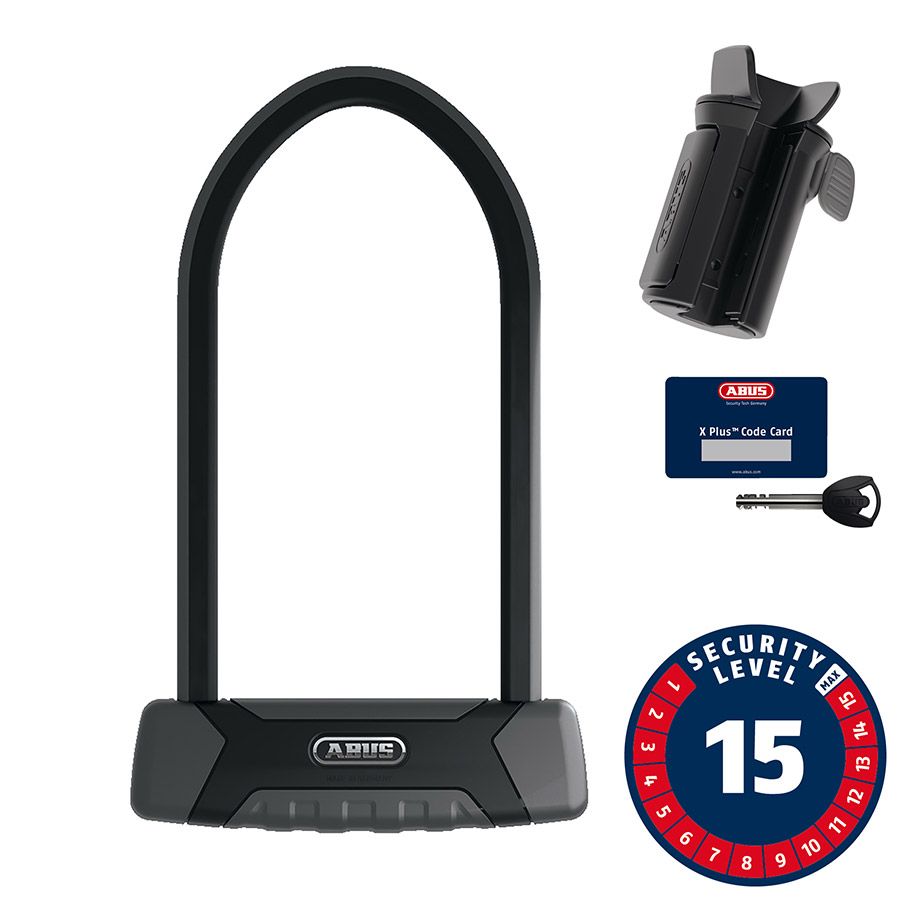 Abus, Granit XPlus 540, U-Lock, Key, 13mm, 16.0cm x 30.0cm, 6.3" x 11.8", SH B, Black